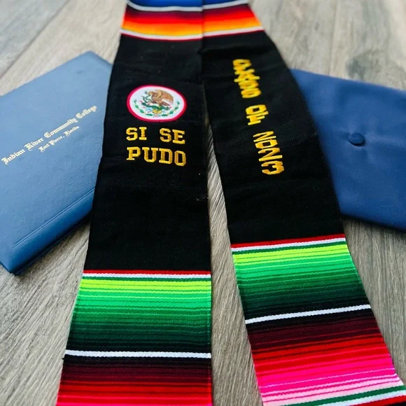 Graduation class of 2023 Mexican sash sarape graduation estola FIRST GENERATION - Picture 3 of 4